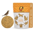 Foodie Puppies Sparrow Bird Food (5Kg, Pouch) | Natural & Healthy Premium Seed Mix | Easy-to-Digest Daily Nutrition for House Sparrows & Wild Birds | Rich in Protein, Fibre & Essential Vitamins