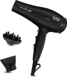 Ikonic Professional Ultra Light 2000 | 2 Speed & 3 Heat Settings With Cool Shot | Sonic Technology Hair Dryer(2000 W, Black)