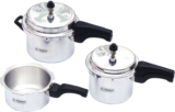 Flipkart Smartbuy Alpha 2 L, 3 L, 5 L Outer Lid Pressure Cooker(Aluminium)