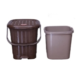 Nayasa Mikado Waste Paper Bin For Home & Office No. 118_ Big_Brown (Np4436_Brown)