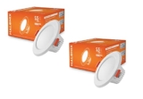 Halonix Polycarbonate Kornet 5.5-Watt Junction Box Led Downlighter (Pack Of 2, Cool Day Light)