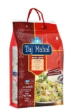 Taj Mahal Maxi-Long Basmati Rice 5Kg | 1121 Steam Basmati Rice | Longest Grain Rice Expands 24Mm | Aromatic & Delicious | Non-Sticky Rice | Naturally Aged