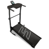 Sparnod Fitness STH-550 Manual Foldable Treadmill for Home Use, Your Pace Your Power Real-Time Tracking 5-Layer Anti-Skid Belt 100×35 cm Deck Shock Absorber Manual Incline Mobile Holder Compact Design