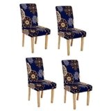 Cortina Chair Cover Slipcover Chair Cover Washable Softness for Elastic Installation Chair Protector Spandex Pack of 6
