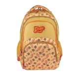 Gear Frosted 40L Large Water Resistant School Bag/Casual 4 Compartment Backpack/Daypack/Travel 4 Compartment Backpack/Kids Bag/College Bag For Boys/Girls/Men/Women (Yellow-Pink)