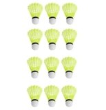 Haarlosy Facto Power (Pack of 5), Badminton Shuttle Cock, Green Color, Plastic Make with Cork On The Face (Low Speed)