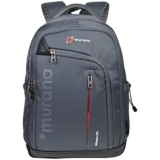 Murano Winston 27 Ltr Laptop Backpack For 15.6 Inch Laptop And Polyester Water Resistance Backpack For Men And Women- Grey
