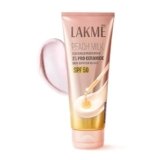 Lakme Peach Milk Sunscreen Moisturiser SPF 50 PA+++ with 2% Pro-Ceramides & Peptides | 2-in-1 Daily Face Cream | Lightweight, Non-Greasy & Sweat-Resistant for Hydrated Glowing Skin | 200g