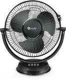 PROLIFE Storm Max All Purpose with 12 Months Warranty Ultra High Speed 300 mm Table Fan(Black | Pack of 1)