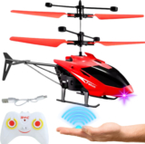 DURAZO Gravity sensor RC Helicopter with Safety Sensor and 3D Light – Pack of 1(Red, Black)