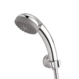 Eauset Plus 75mm Hand Shower with 1.5m Hose & Wall Hook | Single Mode ABS Handheld Shower Head | High Flow 15 LPM at 3 Bar | Wall Mounted Bathroom Shower | Polished Finish