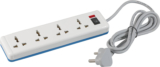 Havells Spikestar Spikegaurd ( 2 Mtr) 4  Socket Extension Boards(White, 1 M)