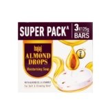 Bajaj Almond Drops Moisturising Soap, 125 gm (Pack of 3)