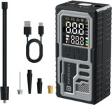 Portronics Vayu 10 Rechargeable Tyre Inflator 150 psi Tyre Air Pump for Car & Bike(Auto Shut Off)