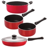 Nirlon Nonstick Kitchen Cooking Aluminium Combo Set 4 Piece