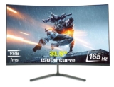 acer ED320QR 31.5 Inch Full HD VA Panel 1500R Curved Backlight LED LCD Monitor I 1 MS VRB I 165Hz Refresh Rate I AMD Free Sync Premium I HDR 10 I 2 X HDMI 1 X Display Port I Eye Care Features I Black