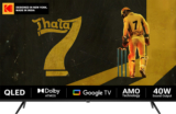 KODAK 139 cm (55 inch) QLED Ultra HD (4K) Smart Google TV with | HDR 10 | 40W Sound Output | DTS Trusurround | Google Assistant | Dual Band Wi-Fi(55MT5022)