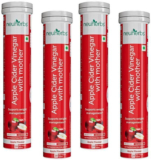 Neuherbs Apple Cider Vinegar Effervescent Tablet With Mother,Vit B6 & B12 For Weight Loss(4 x 20 Tablets)