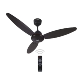 Activa Gracia 1200 Mm (28 Watts) Bldc Motor Fan With Led Light |Remote| 3 Blade Energy Saving Ceiling Fan With 5 Year Warranty (Smoke Brown)