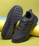 action Action Athleo ATG-645 Light Weight,Comfortable,Trendy,Running, Breathable,Gym Running Shoes For Men(Black, Gold , 7)