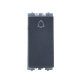 Wipro Northwest Nowa 6A Bell Push, Silver Grey (pack of 20)
