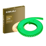 Bajaj Celesta Led Rope Light 120L 5M Cdl | 3.5 Kv Surge Protection | Energy Efficient | Waterproof | Rust Resistant | Water Resistant | 5 Mtr | Green