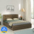 Flipkart Perfect Homes Elbert Solid Wood King Bed(Finish Color – Dark Walnut & Dark Brown, Delivery Condition – Knock Down)
