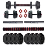 Bullar Pvc Dumbbells Set And Fitness Kit For Men And Women Whole Body Workout With Connector Rod (30 Kg)