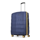 Aristocrat Comet Check-In Trolley Bag 66Cm | Medium | Hard Luggage| Smooth 8-Wheel Suitcase| Combination Lock With Sturdy Zipper | Full Fabric Convipack | 3-Year International Warranty (Blue)