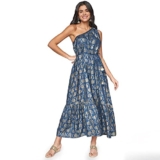 Itse Women’S Viscose Fit And Flare Knee-Length Dress (Fw21It195Mxstn_Teal_S)