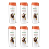 Nisha Almond And Olive Shampoo For Women & Men For Silky, Shiny And Smooth Hair, Reduce Dandruff & Breakage, All Hair Types, 75 Ml (Pack Of 6)