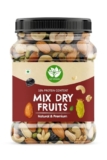 Go Vegan Natural Premium Mix Dry Fruits and Nuts [Almonds, Pistachios, Cashew, Kishmish, Apricot, Figs, Walnut Black Raisins] [Jar Pack] (500gm, Mix Dry Fruits)