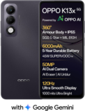 OPPO K13x 5G 6000mAh and 45W SUPERVOOC Charger & AI (Midnight Violet, 128 GB)(4 GB RAM)