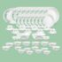 La Opala Diva Classique Collection Opal Glass Crockery | for Family of 8 | Dinner Set 53 pcs Aster Pink | Plates, Bowls & Cups for Dining | Microwave Safe | 100% Vegetarian | Extra Strong | White