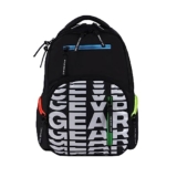 Gear 7 Pocket 30 L Backpack/Water Resistant School Bag/Casual Backpack/Daypack/Travel Backpack/Kids Bag/College Bag for Boys/Girls/Men/Women (Black)