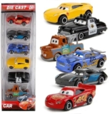 Sky Tech® Mini Metal Die Cast Car Set of-6 Toy Vehicle Play Set Free Wheel High Speed Unbreakable for Kids, Small Racing Car for Exciting Playtime Adventures, Movie Vehicles for Kids