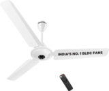 Atomberg Efficio Alpha|India’s No.1 BLDC Fan| High Air Flow|LED Speed Indicator| with 2 Year Warranty BLDC Motor with Remote 1200 mm Ceiling Fan(5 Star | Gloss White | Pack of 1)