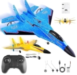 Amitasha Remote Control Airplane for Kids, RC Camera Glider Plane with Light Foam Aeroplane Fighter Jet for Kids Adults 360° Flip, Stunt Roll Drones Toy Gift for Kids Boys