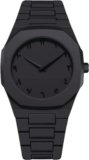 SABR Modern Arabic Numeral Watch with Polycarbonate Band, Octagonal Case, for Men Black Minimalist Watch with Arabic Numerals Modern Wrist Watch Analog Watch  – For Men & Women