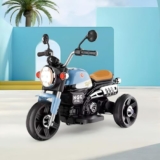 Little Rides R-Field 3 Wheel Bike | Rechargeable Battery Operated Ride-On Bike for Kids | Ages 2 to 4 Years | Royal Enfield Style | Premium Ride-On Toy Bike for Toddlers – Children (Blue)