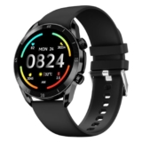 Fire-Boltt Legacy Luxury Smartwatch | 1.43″ Amoled Display With Always On | Bluetooth Calling & Voice Assistant | Wireless Charging | Health & Fitness Tracker With 110+ Sports Modes (Black Silicone)
