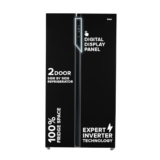 Haier 602L 3Star 2 Door Side by Side Frost Free Refrigerator|100% Convertible|Expert Inverter Technology|Digital Display Panel|Triple Twist Ice Maker|Deo Fresh Technology (HRS-682KS, Black Steel)