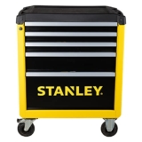 Stanley Workshop Trolley with 5 Drawers, Tool Trolley, Yellow/Black, Maximum Load 300 kg