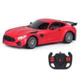 Amazon Brand – Jam & Honey Remote Control Car for Kids | High-Speed RC Car with Rechargeable Lithium Battery | Type-C Charging | LED Headlights | Red