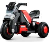 Wishmaster Fully Assembled Ready to Ride Kids Ride On Bike Toy for Ages 2, 3, 4 Years, Birthday Gift for Boys and Girls (Royal Baby EV Bike [ 2,3,4 Year Kids], Red)