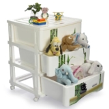 Nayasa Tuckins Deluxe No. 23 | Multi-Compartment Plastic Drawers | Storage Organizer | Multipurpose Plastic Modular Storage Organizer Box | 39.3 X 29.6 X 46.8 cm | White & Green