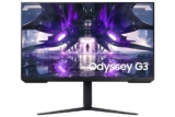 Samsung Odyssey G3 Gaming Monitor 80cm (32 inches), FHD 1920 X 1080, 165 Hz, 1ms(MPRT), AMD Freesync, DP, HDMI, Height, Tilt, Pivot Adjust Stand, Bezel-Less, Eye-Saver (LS32AG320NWXXL, Black)