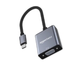 Amazon Basics USB-C to VGA Adapter – 1080p Full HD, Supports Resolutions up to 1920×1200, Aluminum Housing, Plug & Play, Compatible with MacBook Pro, iPad Pro, Chromebook, and More