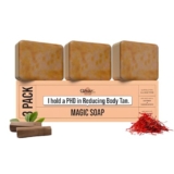 Ghar Soaps Sandalwood & Saffron Magic Soaps For Bath (300 Gms Pack Of 3) | Paraben Free | Chandan & Kesar Bath Soap | Handmade Soaps For Glowing | Skin Brightening Soap For Men & Women