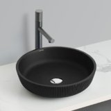 Plantex Wash Basin for Bathroom/Glass Table Top Wash Basin/Countertop Basin for Home/Office – (Black)